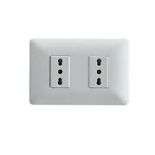 ENCHUFE DOBLE BIPASO 10/16A 250V (BLANCO) STANFORD