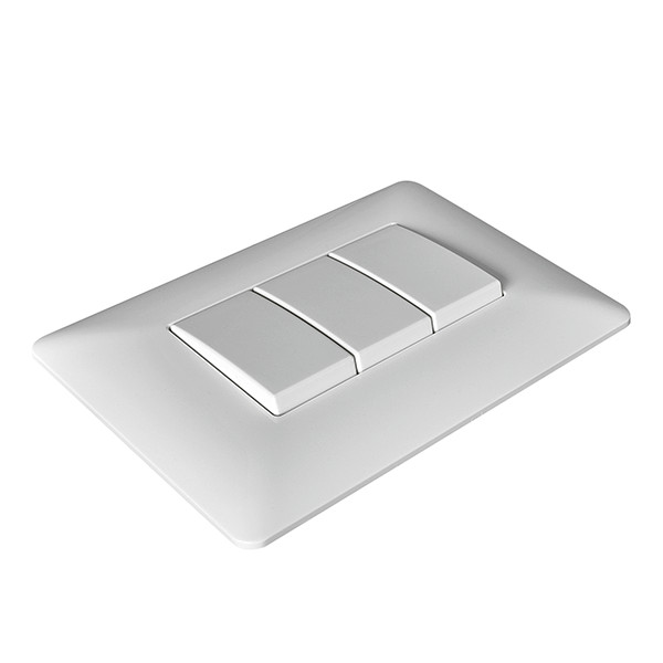 INTERRUPTOR TRIPLE (9/32) 10A 250V (BLANCO) STANFORD