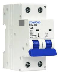INTERRUPTOR AUTOMÁTICO 6KA, C, 2X25A OMNIPOLAR STANFORD