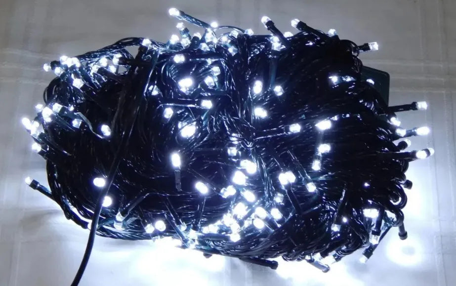 Guirnalda Led 1000 Luces 68 Mts Navidad Luces Blanco Frio