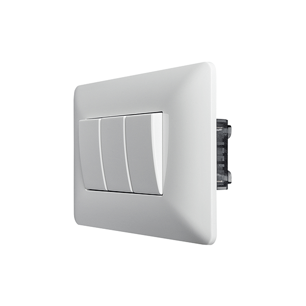 INTERRUPTOR TRIPLE (9/32) 10A 250V (BLANCO) STANFORD