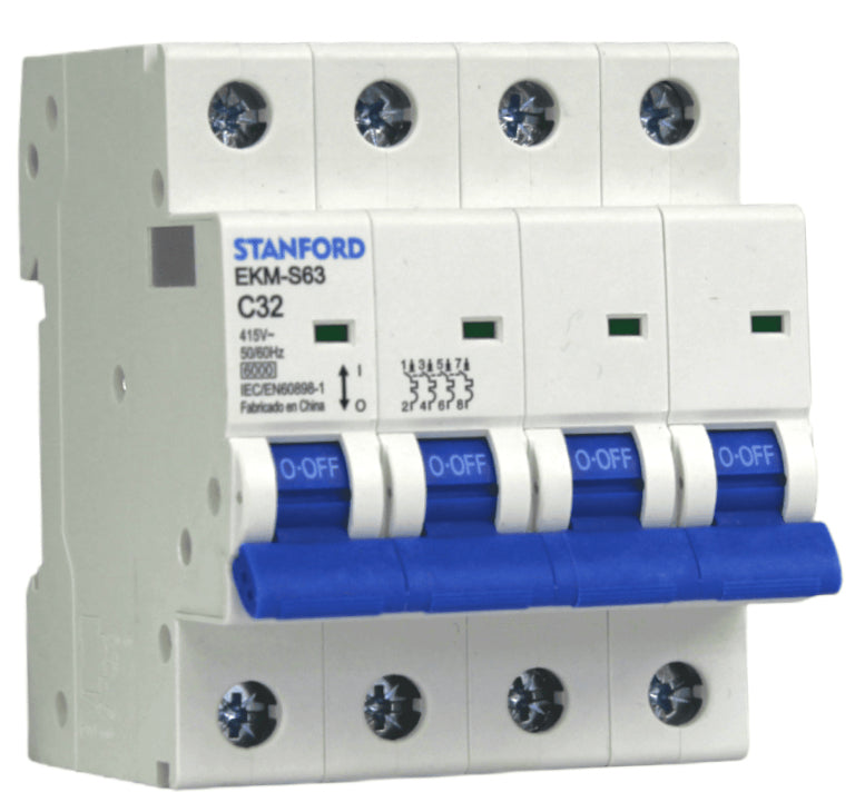 INTERRUPTOR AUTOMATICO 6KA, C, 4X32A STANFORD