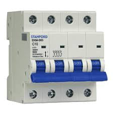 INTERRUPTOR AUTOMATICO 6KA, C, 4X10A STANFORD