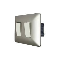 INTERRUPTOR DOBLE (9/15) 10A 250V (CHAMPAGNE) STANFORD