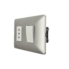 INTERRUPTOR SIMPLE (9/12) + ENCHUFE SIMPLE 10A 250V (CHAMPAGNE) STANFORD